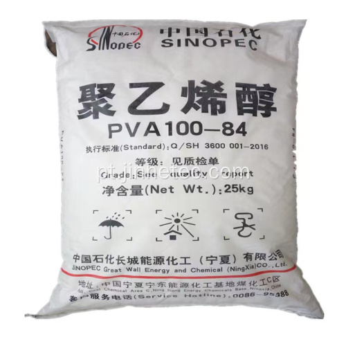 Álcool Sinopec Polivinil PVA 100-84 Flocos para têxteis